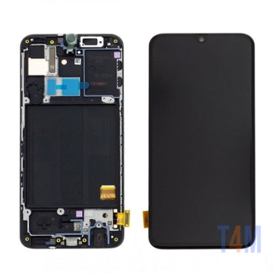 TOUCH+DISPLAY+FRAME SAMSUNG GALAXY A40/A405 SERVICE PACK PRETO